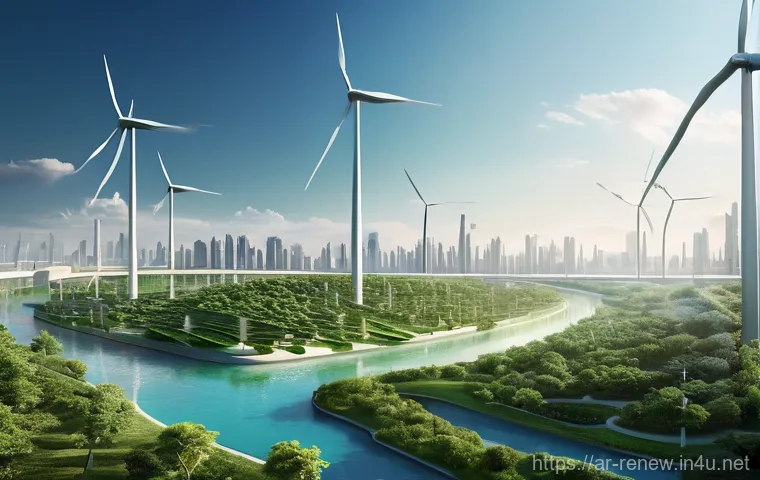 신재생에너지발전설비 자격증 취득 후 진로 - **Prompt:** "A dynamic, diverse team of 4-5 skilled renewable energy professionals (including Arab m...