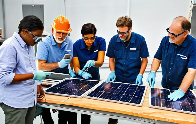 신재생에너지발전설비 공부자료 추천 - **Prompt 1: Immersed in Renewable Energy Knowledge**
    A captivating, realistic image of a young a...